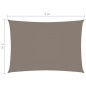vidaXL Sonnensegel Oxford-Gewebe Rechteckig 2x4 m Taupe 