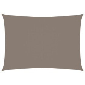 vidaXL Sonnensegel Oxford-Gewebe Rechteckig 4x5 m Taupe