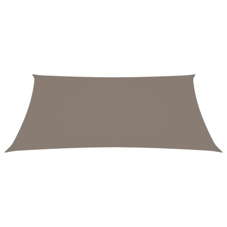 vidaXL Sonnensegel Oxford-Gewebe Rechteckig 4x5 m Taupe