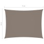 vidaXL Sonnensegel Oxford-Gewebe Rechteckig 4x5 m Taupe vidaXL Sonnensegel Oxford-Gewebe Rechteckig 4x5 m Taupe