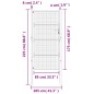 vidaXL Gartentor Anthrazit 105x225 cm Stahl vidaXL Gartentor Anthrazit 105x225 cm Stahl