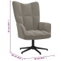 vidaXL Relaxsessel Hellgrau Samt vidaXL Relaxsessel Hellgrau Samt