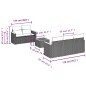 vidaXL 6-tlg. Garten-Sofagarnitur mit Kissen Beige Poly Rattan vidaXL 6-tlg. Garten-Sofagarnitur mit Kissen Beige Poly Rattan