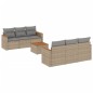 vidaXL 7-tlg. Garten-Sofagarnitur mit Kissen Beige Poly Rattan vidaXL 7-tlg. Garten-Sofagarnitur mit Kissen Beige Poly Rattan