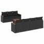 vidaXL 8-tlg. Garten-Sofagarnitur mit Kissen Schwarz Poly Rattan vidaXL 8-tlg. Garten-Sofagarnitur mit Kissen Schwarz Poly Rattan
