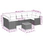 vidaXL 8-tlg. Garten-Sofagarnitur mit Kissen Grau Poly Rattan vidaXL 8-tlg. Garten-Sofagarnitur mit Kissen Grau Poly Rattan