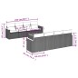 vidaXL 9-tlg. Garten-Sofagarnitur mit Kissen Schwarz Poly Rattan vidaXL 9-tlg. Garten-Sofagarnitur mit Kissen Schwarz Poly Rattan
