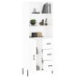 Highboard Hochglanz-Weiß 69,5x34x180 cm Holzwerkstoff Highboard Hochglanz-Weiß 69,5x34x180 cm Holzwerkstoff