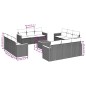 vidaXL 13-tlg. Garten-Sofagarnitur mit Kissen Grau Poly Rattan vidaXL 13-tlg. Garten-Sofagarnitur mit Kissen Grau Poly Rattan
