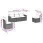 vidaXL 5-tlg. Garten-Sofagarnitur mit Kissen Beige Poly Rattan vidaXL 5-tlg. Garten-Sofagarnitur mit Kissen Beige Poly Rattan