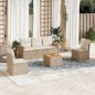 vidaXL 6-tlg. Garten-Sofagarnitur mit Kissen Beige Poly Rattan vidaXL 6-tlg. Garten-Sofagarnitur mit Kissen Beige Poly Rattan