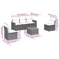 vidaXL 6-tlg. Garten-Sofagarnitur mit Kissen Beige Poly Rattan vidaXL 6-tlg. Garten-Sofagarnitur mit Kissen Beige Poly Rattan