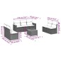 vidaXL 8-tlg. Garten-Sofagarnitur mit Kissen Beige Poly Rattan vidaXL 8-tlg. Garten-Sofagarnitur mit Kissen Beige Poly Rattan