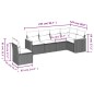 vidaXL 6-tlg. Garten-Sofagarnitur mit Kissen Schwarz Poly Rattan vidaXL 6-tlg. Garten-Sofagarnitur mit Kissen Schwarz Poly Rattan