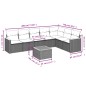 vidaXL 8-tlg. Garten-Sofagarnitur mit Kissen Schwarz Poly Rattan vidaXL 8-tlg. Garten-Sofagarnitur mit Kissen Schwarz Poly Rattan
