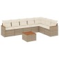 vidaXL 8-tlg. Garten-Sofagarnitur mit Kissen Beige Poly Rattan vidaXL 8-tlg. Garten-Sofagarnitur mit Kissen Beige Poly Rattan