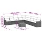 vidaXL 10-tlg. Garten-Sofagarnitur mit Kissen Schwarz Poly Rattan vidaXL 10-tlg. Garten-Sofagarnitur mit Kissen Schwarz Poly Rattan