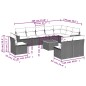 vidaXL 11-tlg. Garten-Sofagarnitur mit Kissen Schwarz Poly Rattan vidaXL 11-tlg. Garten-Sofagarnitur mit Kissen Schwarz Poly Rattan