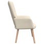 vidaXL Relaxsessel mit Hocker Creme Stoff vidaXL Relaxsessel mit Hocker Creme Stoff