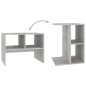 vidaXL Beistelltisch Betongrau 60x40x45 cm Holzwerkstoff vidaXL Beistelltisch Betongrau 60x40x45 cm Holzwerkstoff
