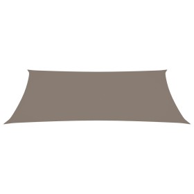 vidaXL Sonnensegel Oxford-Gewebe Rechteckig 5x8 m Taupe