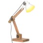 vidaXL Schreibtischlampe Industriestil Weiß Rund 58x18x90 cm E27 vidaXL Schreibtischlampe Industriestil Weiß Rund 58x18x90 cm E27