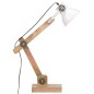 vidaXL Schreibtischlampe Industriestil Weiß Rund 58x18x90 cm E27 vidaXL Schreibtischlampe Industriestil Weiß Rund 58x18x90 cm E27