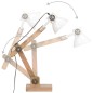 vidaXL Schreibtischlampe Industriestil Weiß Rund 58x18x90 cm E27 vidaXL Schreibtischlampe Industriestil Weiß Rund 58x18x90 cm E27