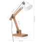 vidaXL Schreibtischlampe Industriestil Weiß Rund 58x18x90 cm E27 vidaXL Schreibtischlampe Industriestil Weiß Rund 58x18x90 cm E27