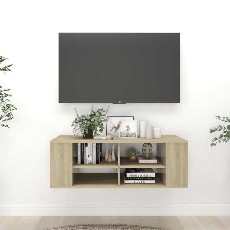 vidaXL TV-Wandschrank Sonoma-Eiche 102x35x35 cm Holzwerkstoff vidaXL TV-Wandschrank Sonoma-Eiche 102x35x35 cm Holzwerkstoff