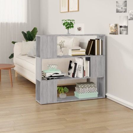vidaXL Bücherregal/Raumteiler Grau Sonoma 100x24x94 cm