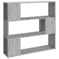 vidaXL Bücherregal/Raumteiler Grau Sonoma 100x24x94 cm vidaXL Bücherregal/Raumteiler Grau Sonoma 100x24x94 cm