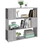 vidaXL Bücherregal/Raumteiler Grau Sonoma 100x24x94 cm vidaXL Bücherregal/Raumteiler Grau Sonoma 100x24x94 cm