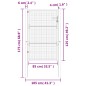 vidaXL Gartentor Anthrazit 105x175 cm Stahl vidaXL Gartentor Anthrazit 105x175 cm Stahl