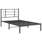 vidaXL Bettgestell mit Kopfteil Metall Schwarz 100x190 cm vidaXL Bettgestell mit Kopfteil Metall Schwarz 100x190 cm