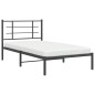 vidaXL Bettgestell mit Kopfteil Metall Schwarz 100x190 cm vidaXL Bettgestell mit Kopfteil Metall Schwarz 100x190 cm