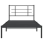 vidaXL Bettgestell mit Kopfteil Metall Schwarz 100x190 cm vidaXL Bettgestell mit Kopfteil Metall Schwarz 100x190 cm