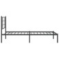 vidaXL Bettgestell mit Kopfteil Metall Schwarz 100x190 cm vidaXL Bettgestell mit Kopfteil Metall Schwarz 100x190 cm