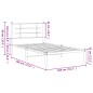 vidaXL Bettgestell mit Kopfteil Metall Schwarz 100x190 cm vidaXL Bettgestell mit Kopfteil Metall Schwarz 100x190 cm