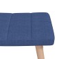 vidaXL Schaukelsessel mit Hocker Blau Stoff vidaXL Schaukelsessel mit Hocker Blau Stoff