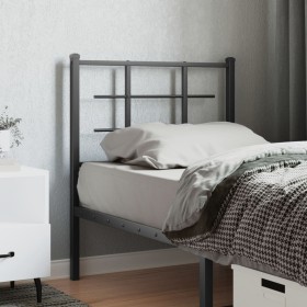 vidaXL Kopfteil Metall Schwarz 80 cm