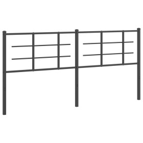 vidaXL Kopfteil Metall Schwarz 180 cm