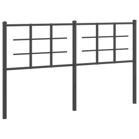 vidaXL Kopfteil Metall Schwarz 150 cm