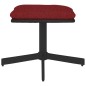 Fußhocker Weinrot 60x60x36 cm Stoff und Kunstleder Fußhocker Weinrot 60x60x36 cm Stoff und Kunstleder