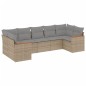 vidaXL 7-tlg. Garten-Sofagarnitur mit Kissen Beige Poly Rattan vidaXL 7-tlg. Garten-Sofagarnitur mit Kissen Beige Poly Rattan