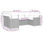 vidaXL 6-tlg. Garten-Sofagarnitur mit Kissen Beige Poly Rattan vidaXL 6-tlg. Garten-Sofagarnitur mit Kissen Beige Poly Rattan