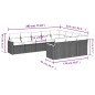 vidaXL 10-tlg. Garten-Sofagarnitur mit Kissen Beige Poly Rattan vidaXL 10-tlg. Garten-Sofagarnitur mit Kissen Beige Poly Rattan