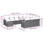 vidaXL 11-tlg. Garten-Sofagarnitur mit Kissen Beige Poly Rattan vidaXL 11-tlg. Garten-Sofagarnitur mit Kissen Beige Poly Rattan