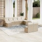 vidaXL 9-tlg. Garten-Sofagarnitur mit Kissen Beige Poly Rattan vidaXL 9-tlg. Garten-Sofagarnitur mit Kissen Beige Poly Rattan