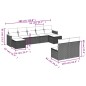 vidaXL 9-tlg. Garten-Sofagarnitur mit Kissen Beige Poly Rattan vidaXL 9-tlg. Garten-Sofagarnitur mit Kissen Beige Poly Rattan
